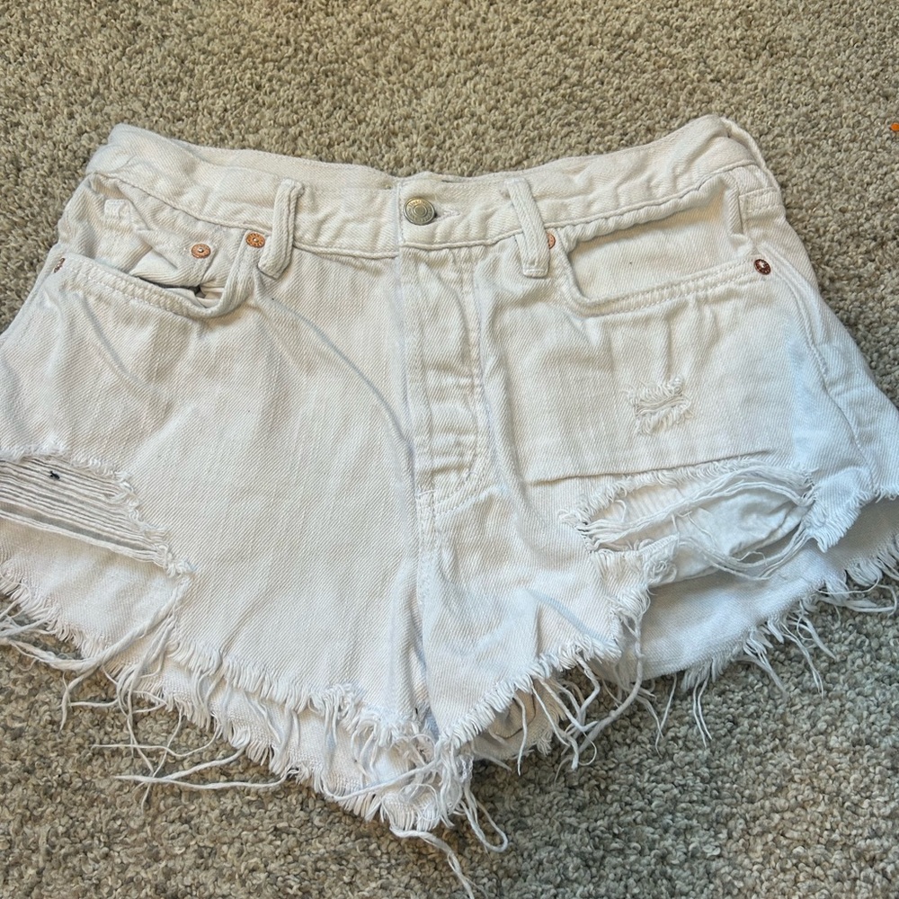 Free People white shorts size 27